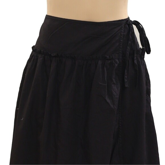 Share Free People Free-Est Effortless Temptation Midi Skirt Wrap Cotton M 284112 - Picture 3 of 6